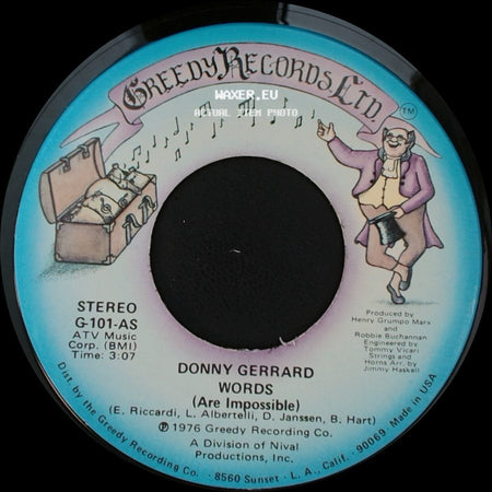 Donny Gerrard - Stand Up / Words (Are Impossible) side B