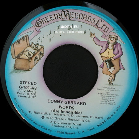 Donny Gerrard - Words (Are Impossible) / Stand Up side A