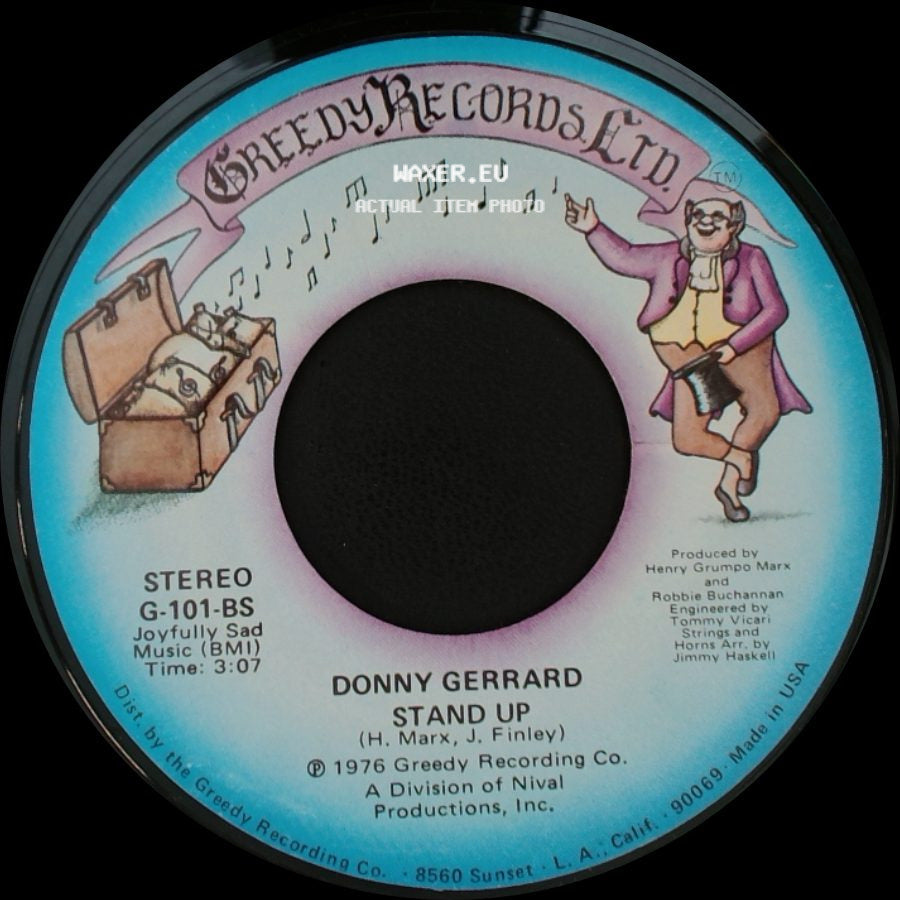 Donny Gerrard - Words (Are Impossible) / Stand Up side B