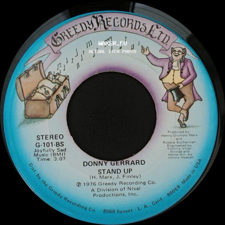 Donny Gerrard - Words (Are Impossible) / Stand Up side B