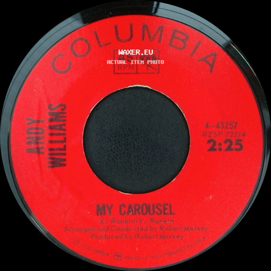 Andy Williams - ...... And Roses And Roses / My Carousel side B