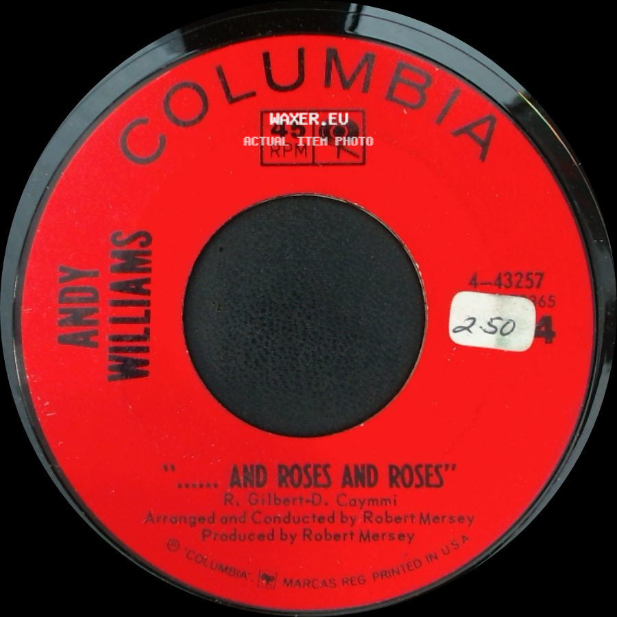 Andy Williams - .....And Roses And Roses / My Carousel side A
