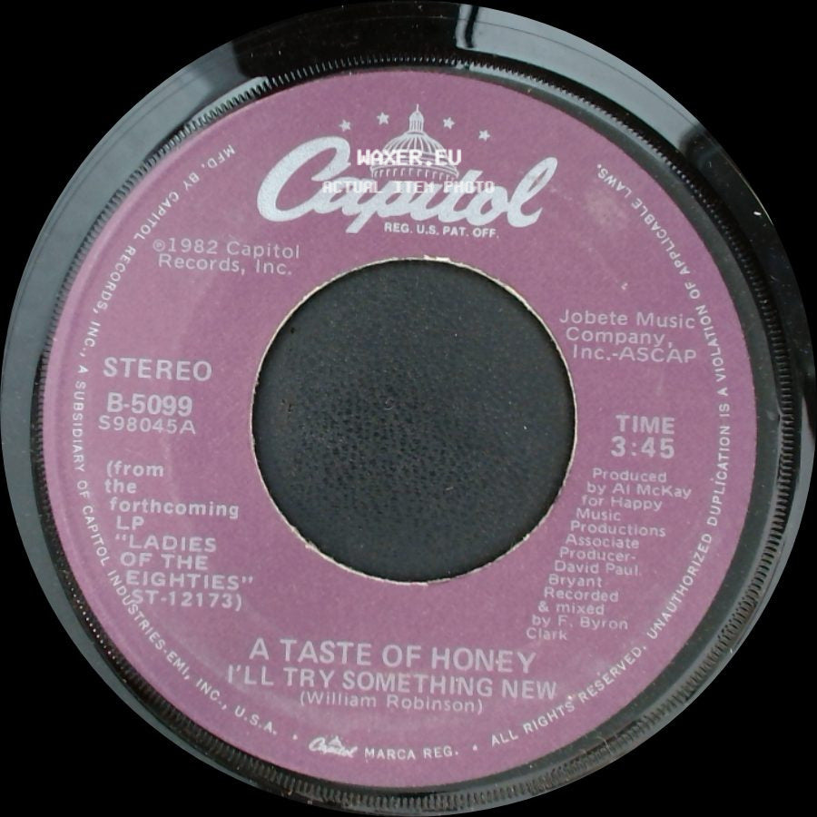 A Taste Of Honey - I'll Try Something New / Good-Bye Baby side A