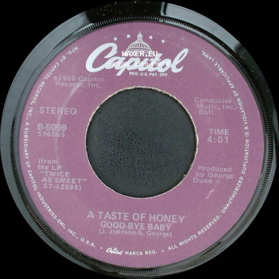 A Taste Of Honey - I'll Try Something New / Good-Bye Baby side B