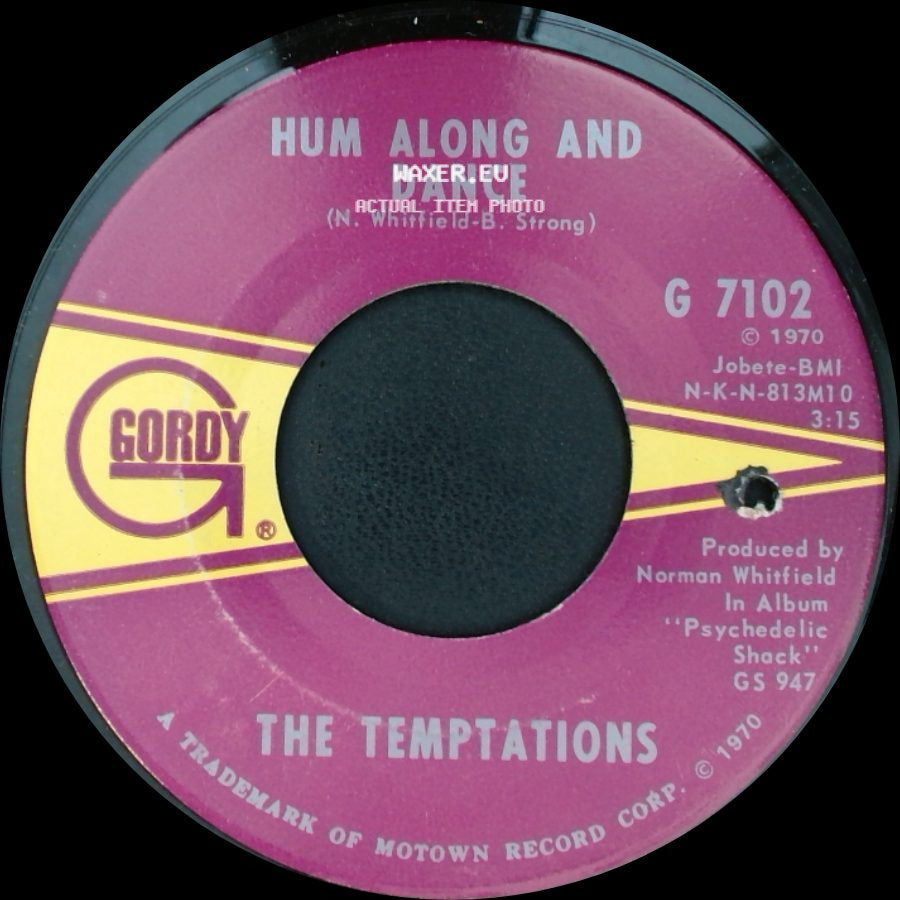 The Temptations - Hum Along And Dance / Ungena Za Ulimwengu (Unite The World) side A