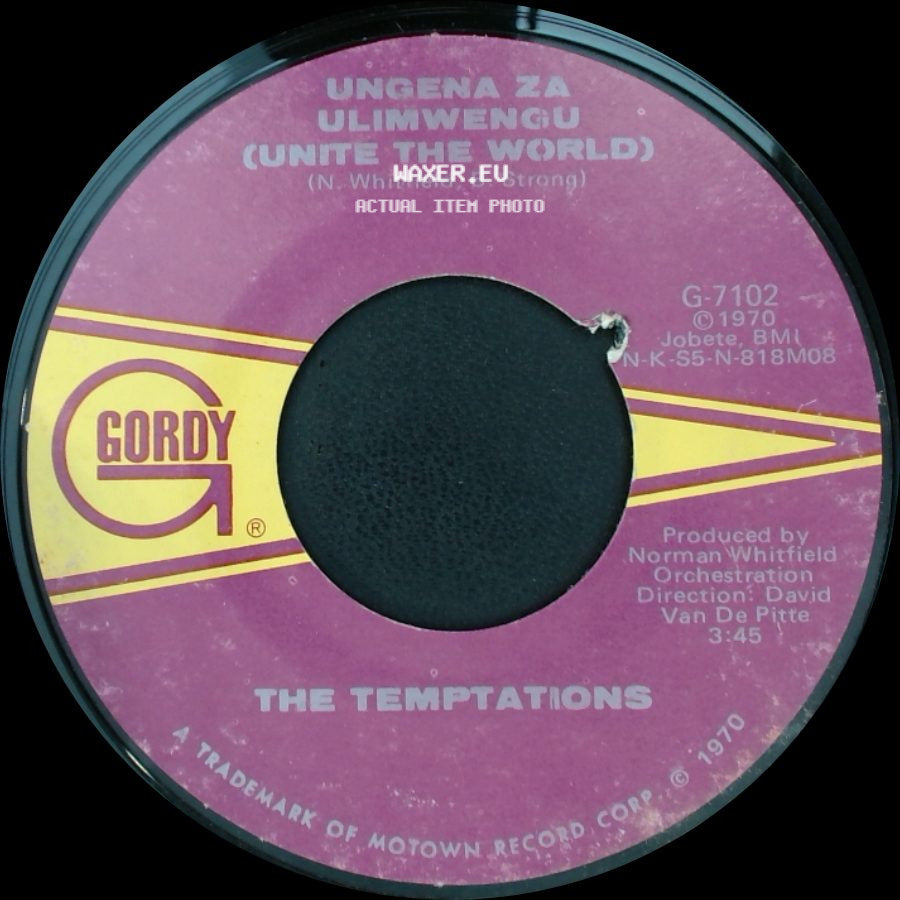 The Temptations - Hum Along And Dance / Ungena Za Ulimwengu (Unite The World) side B