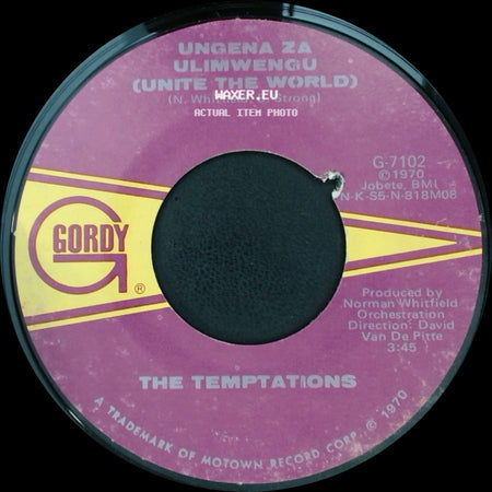 The Temptations - Hum Along And Dance / Ungena Za Ulimwengu (Unite The World) side B