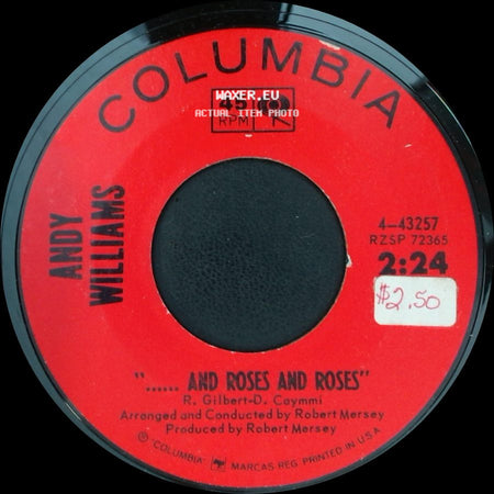 Andy Williams - My Carousel / "...... And Roses And Roses" side B