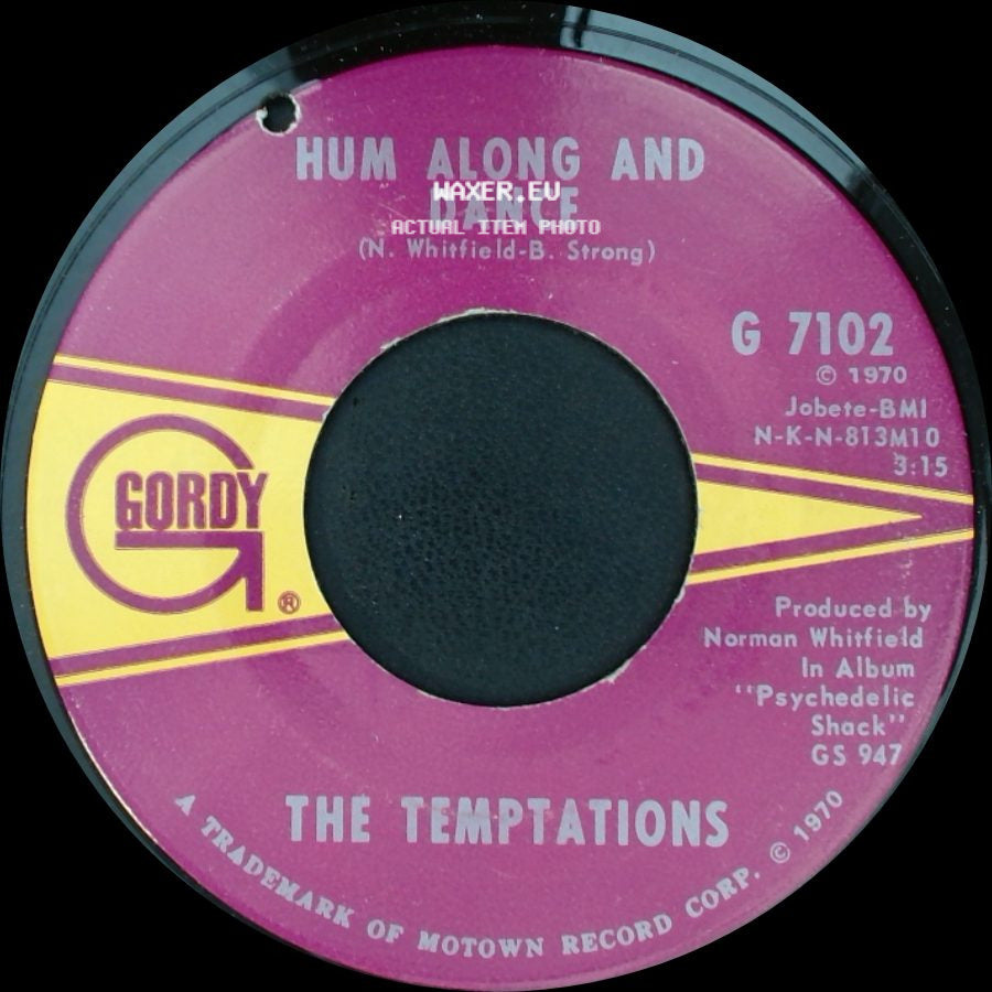 The Temptations - Ungena Za Ulimwengu (Unite The World) / Hum Along And Dance side B