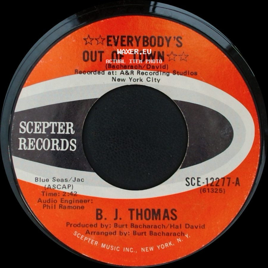 B. J. Thomas - Everybody's Out Of Town / Living Again side A