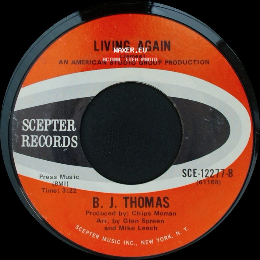 B. J. Thomas - Everybody's Out Of Town / Living Again side B
