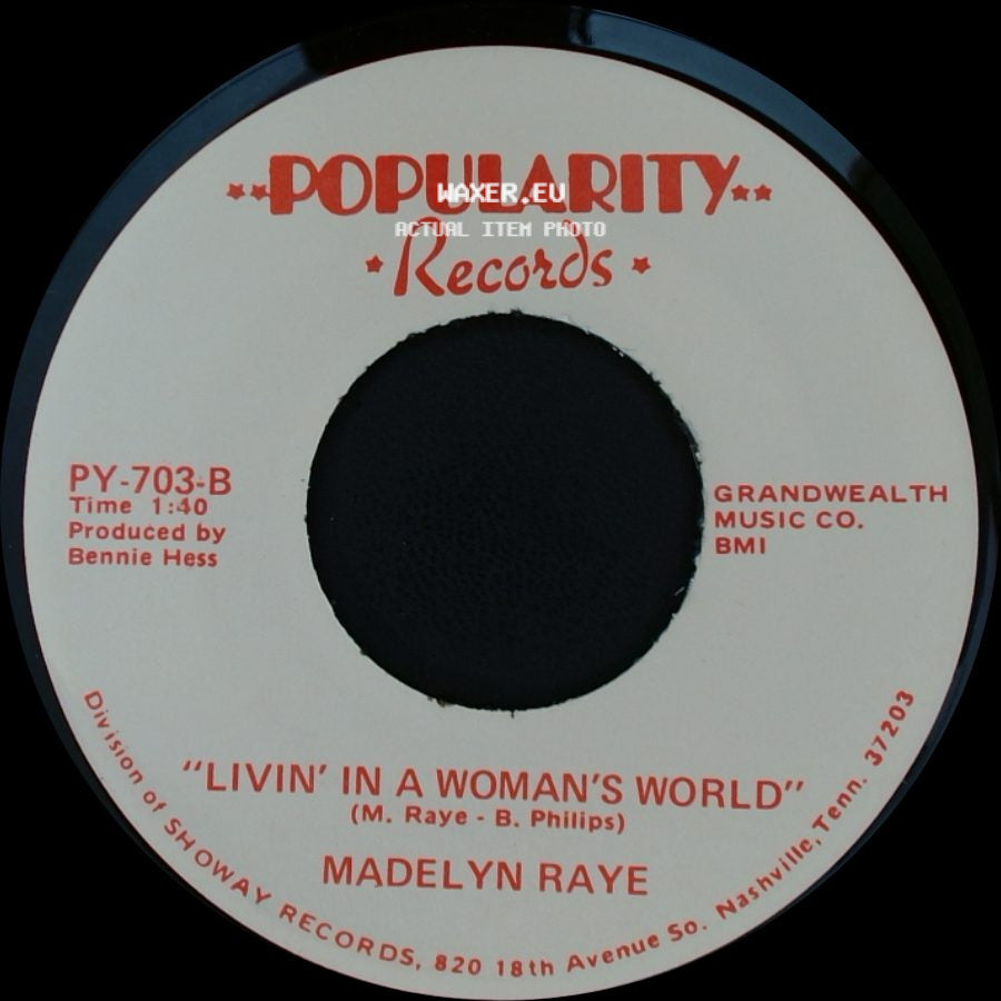 Madelyn Raye - Lovin' You / 'livin' In A Woman's World' side B