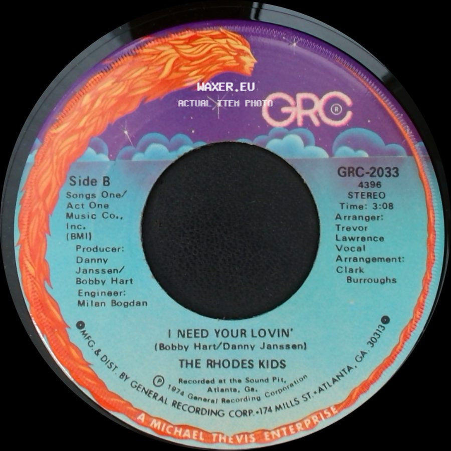 The Rhodes Kids - Voo-Doo Magic / I Need Your Lovin' side B
