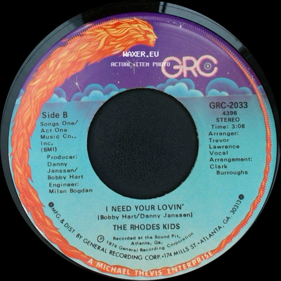 The Rhodes Kids - Voo-Doo Magic / I Need Your Lovin' side B