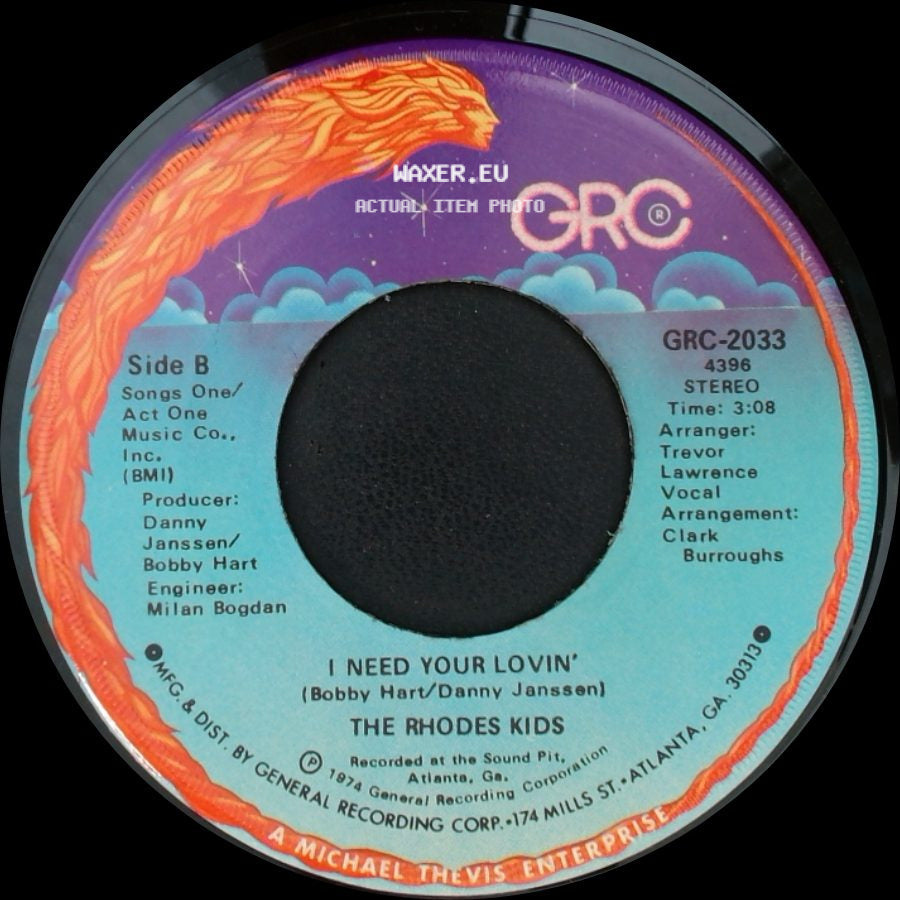 The Rhodes Kids - Voo-Doo Magic / I Need Your Lovin' side B