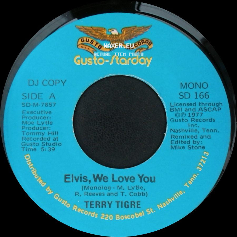 Terry Tigre - Elvis, We Love You / Elvis, We Love You side B