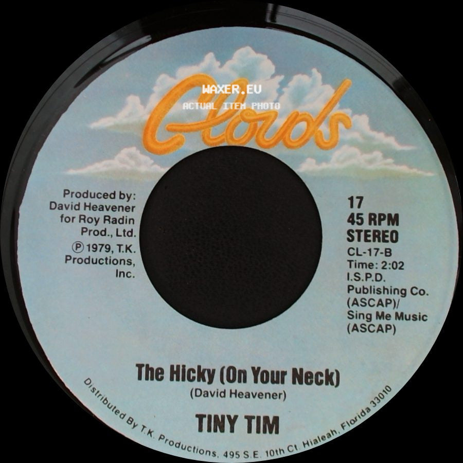 Tiny Tim - Tip Toe To The Gas Pumps / The Hicky (On Your Neck) side B