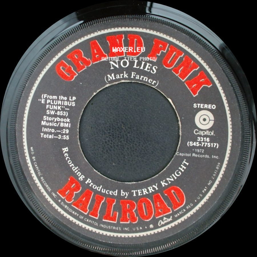 Railroad / Grand Funk Railroad - Upsetter / No Lies side B