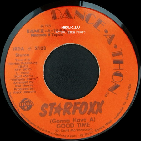 Starfoxx - Disco Rock / (Gonna Have A) Good Time side B