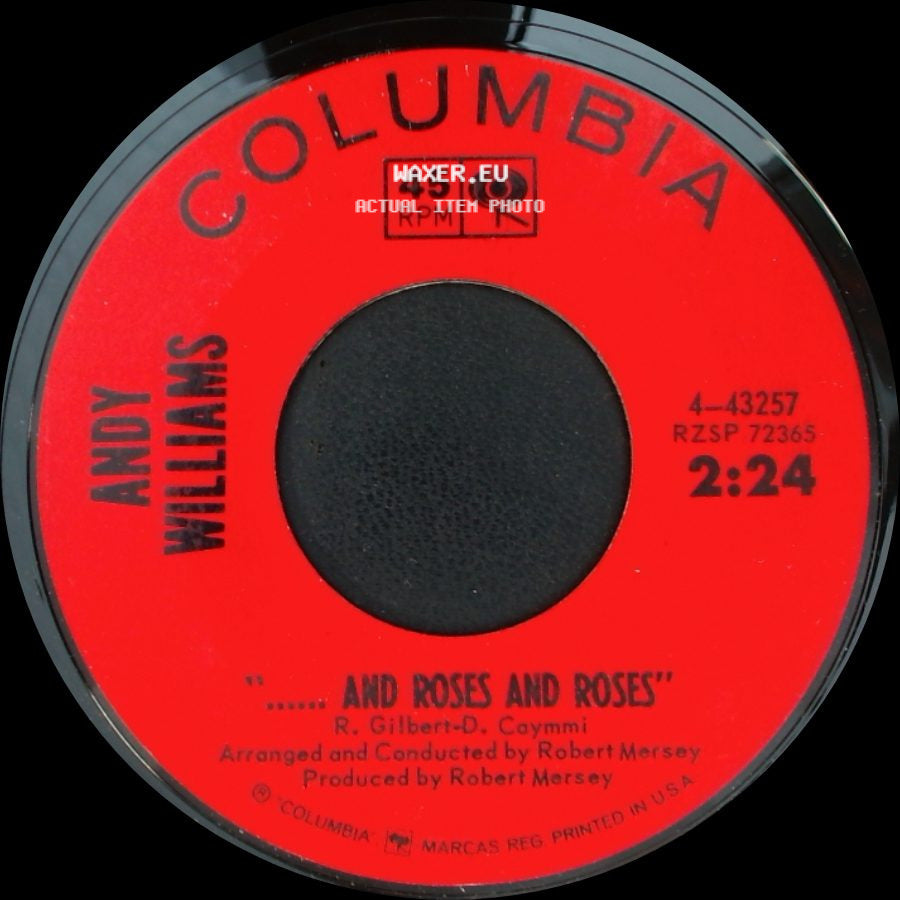 Andy Williams - My Carousel / "...... And Roses And Roses" side B