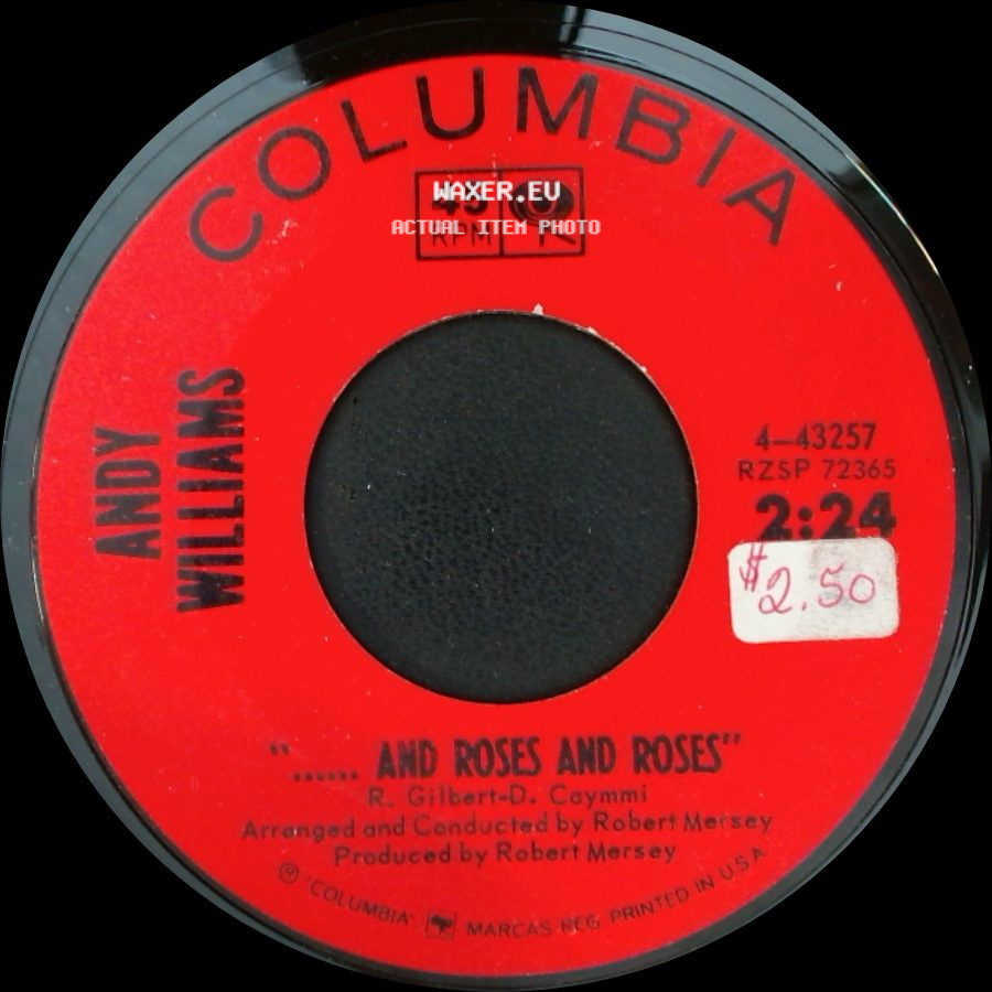 Andy Williams - My Carousel / .......And Roses And Roses side B
