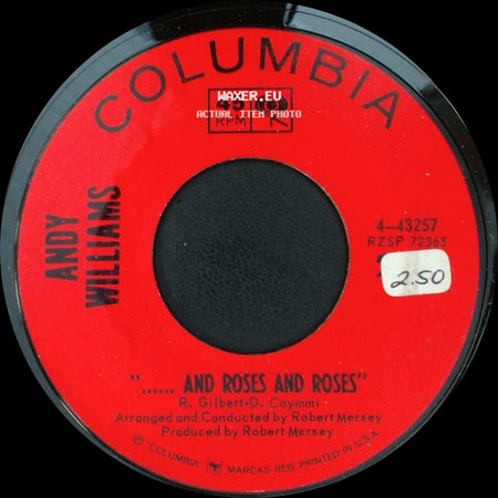 Andy Williams - "...... And Roses And Roses" / My Carousel side A