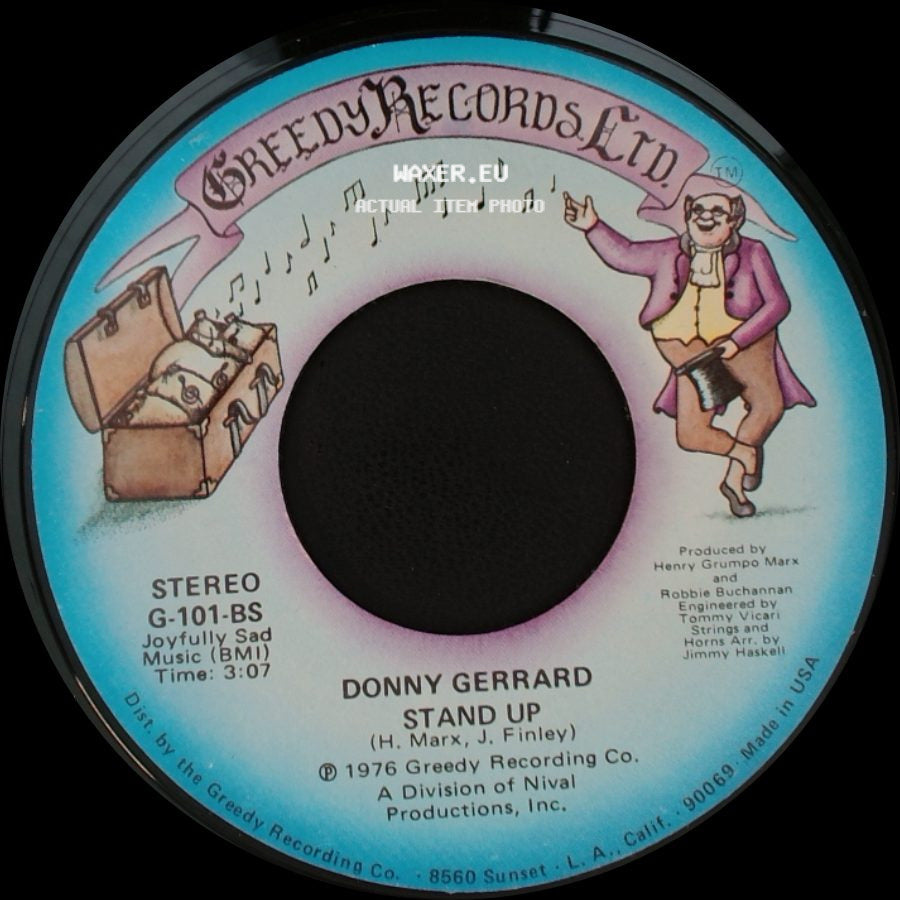 Donny Gerrard - Words (Are Impossible) / Stand Up side B