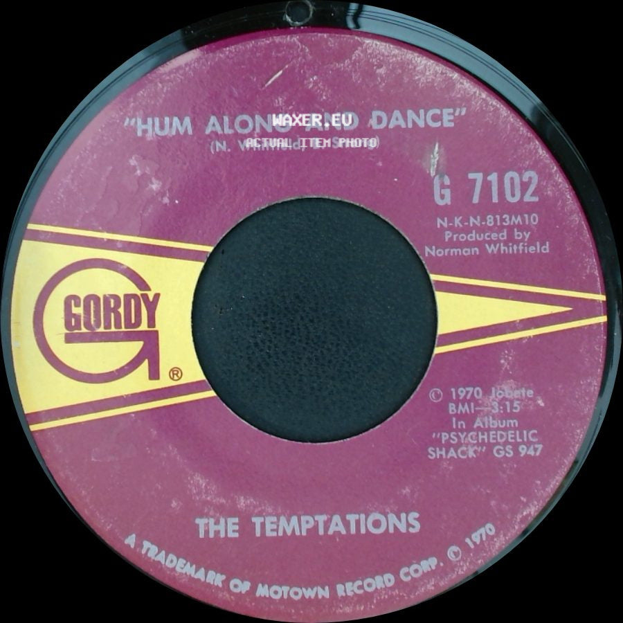 The Temptations - Ungena Za Ulimwengu (Unite The World) / Hum Along And Dance side B