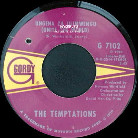The Temptations - Ungena Za Ulimwengu (Unite The World) / Hum Along And Dance side A