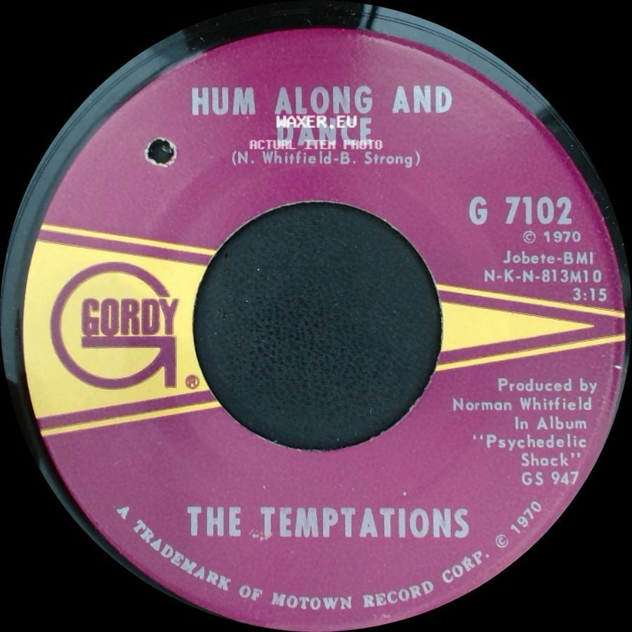 The Temptations - Ungena Za Ulimwengu (Unite The World) / Hum Along And Dance side B