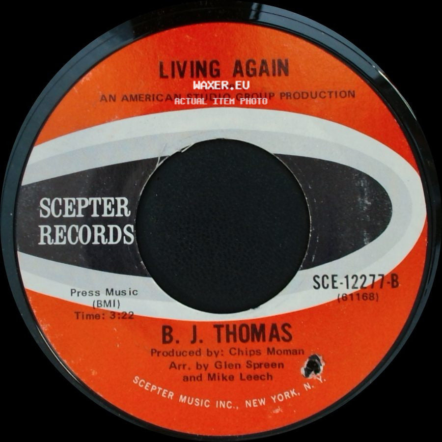 B. J. Thomas - Living Again / Everybody's Out Of Town side A