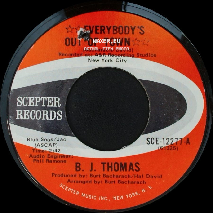 B. J. Thomas - Living Again / Everybody's Out Of Town side B