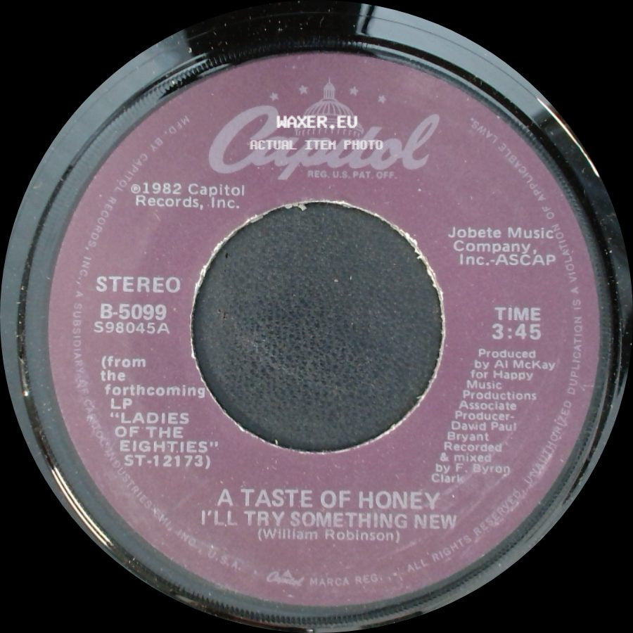 A Taste Of Honey - Good-Bye Baby / I'll Try Something New side B