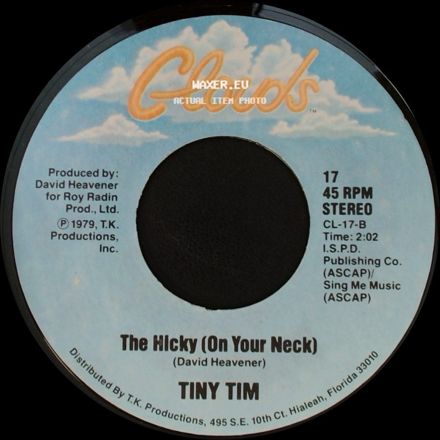 Tiny Tim - The Hicky (On Your Neck) / Tip Toe To The Gas Pumps side A
