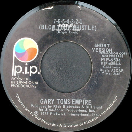 Gary Toms Empire - 7-6-5-4-3-2-1 (Blow Your Whistle) / 7-6-5-4-3-2-1 (Blow Your Whistle) side B