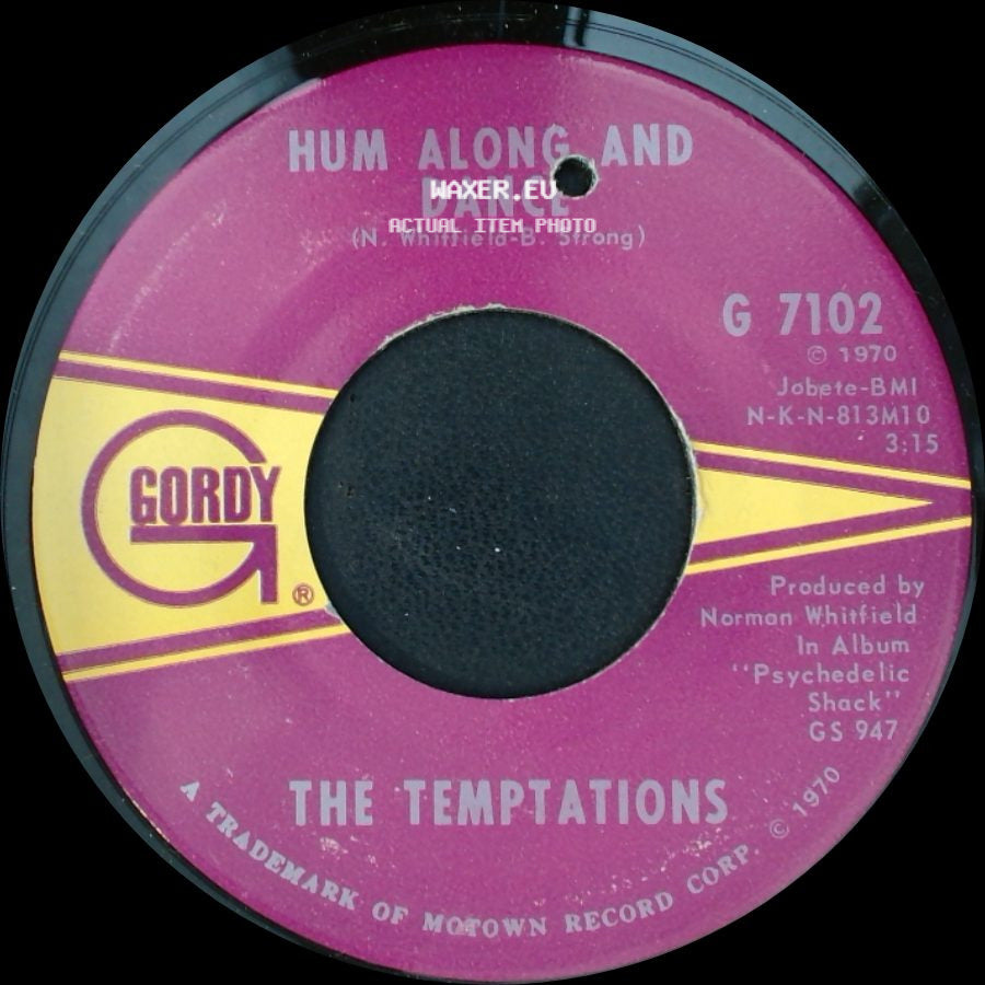 The Temptations - Ungena Za Ulimwengu (Unite The World) / Hum Along And Dance side B