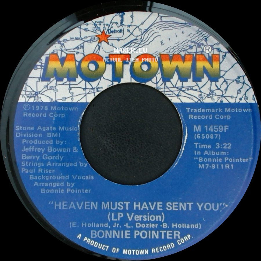 Bonnie Pointer - Heaven Must Have Sent You (Lp Version) / Heaven Must Have Sent You side A