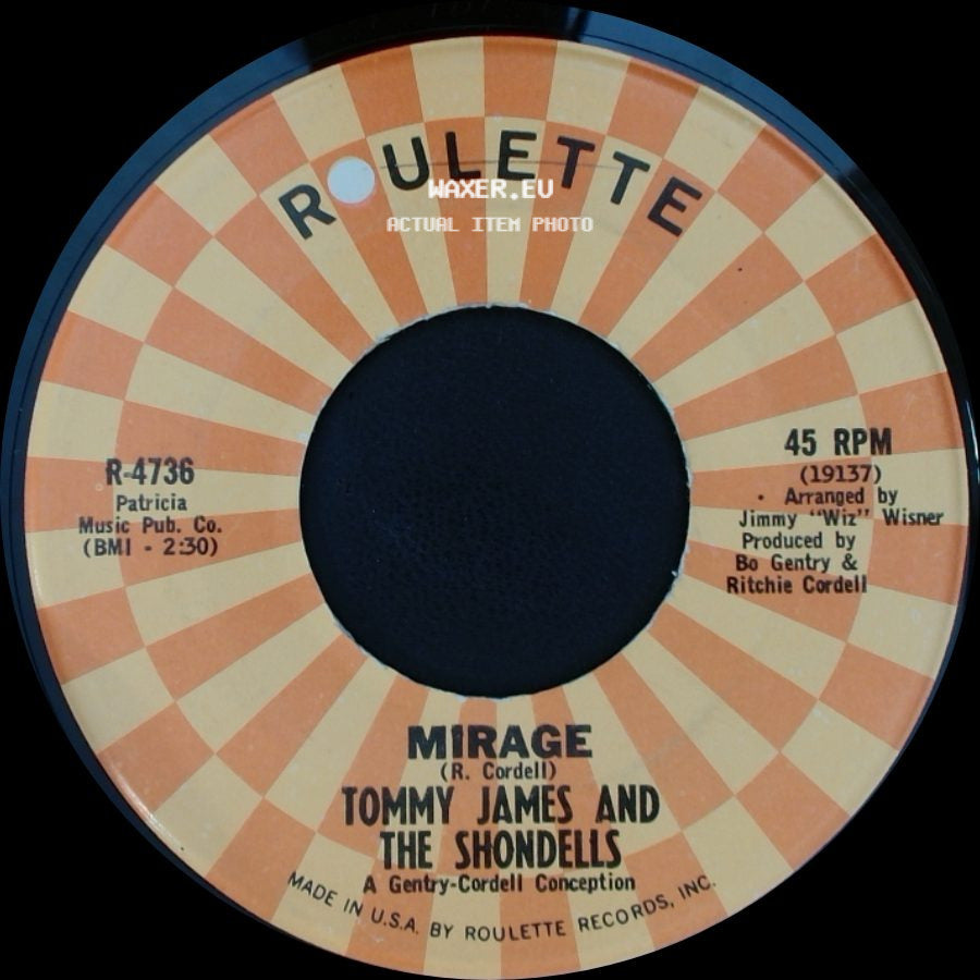Tommy James And The Shondells - Mirage / Run, Run, Baby, Run side A