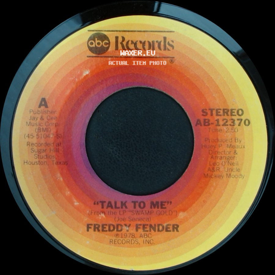 Freddy Fender - Talk To Me / Please Mr. Sandman side A