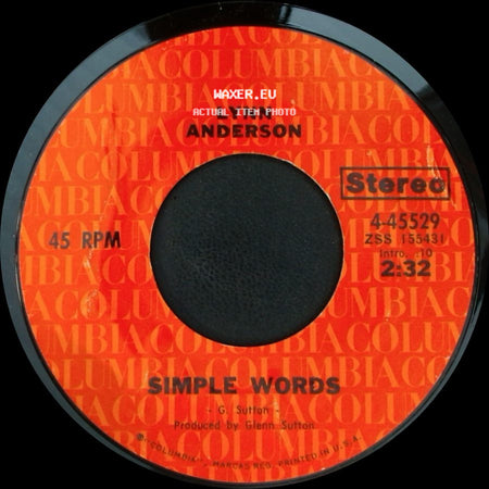 Lynn Anderson - Cry / Simple Words side B