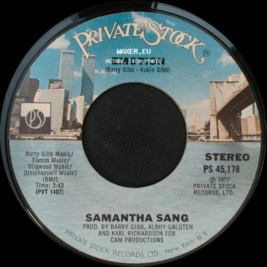 Samantha Sang - Emotion / When Love Is Gone side A