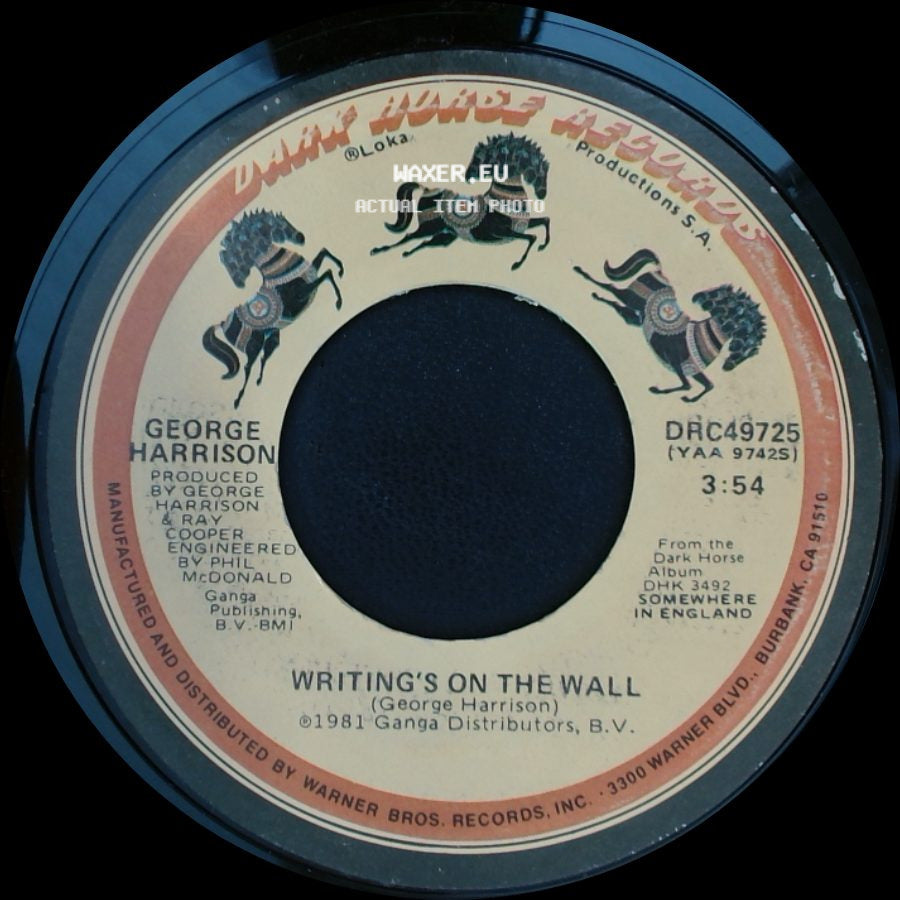 George Harrison - Writing's On The Wall / All Those Years Ago side A