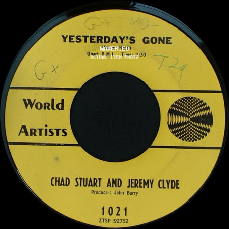 Chad Stuart And Jeremy Clyde - Lemon Tree / Yesterday's Gone side B