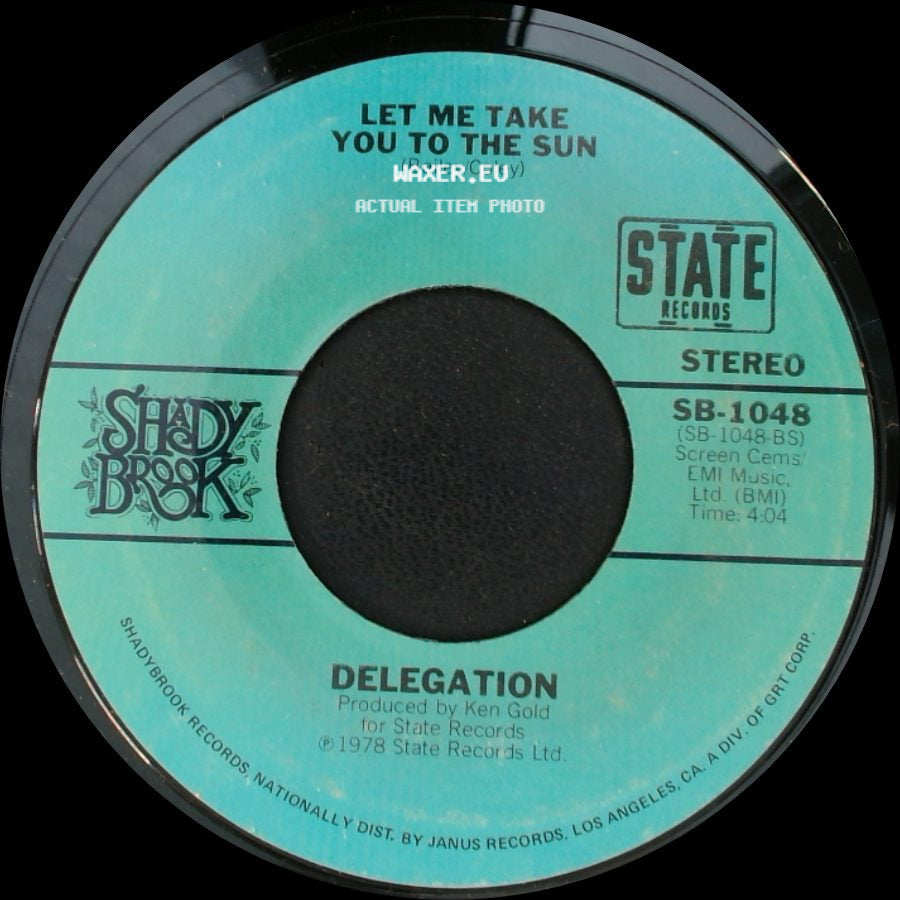 Delegation - Let Me Take You To The Sun / Oh Honey side A