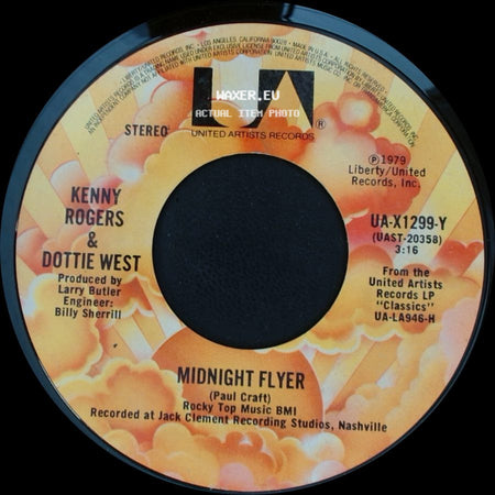 Kenny Rogers & Dottie West - Midnight Flyer / Til I Can Make It On My Own side A