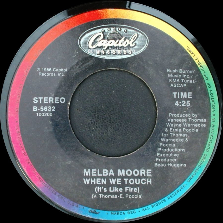 Melba Moore - When We Touch (It's Like Fire) / A Little Bit More side A
