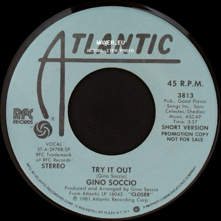 Gino Soccio - Try It Out / Try It Out side A