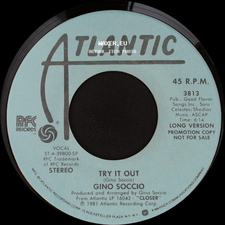 Gino Soccio - Try It Out / Try It Out side B