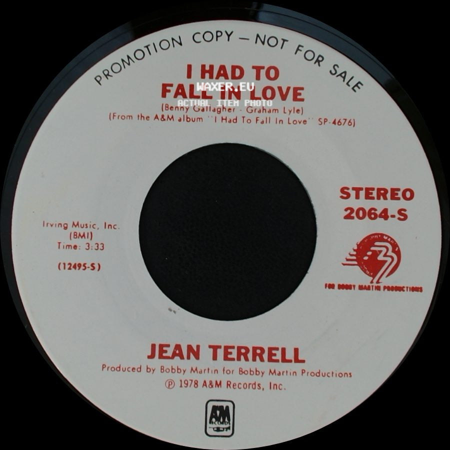 Jean Terrell - I Had To Fall In Love / I Had To Fall In Love side A