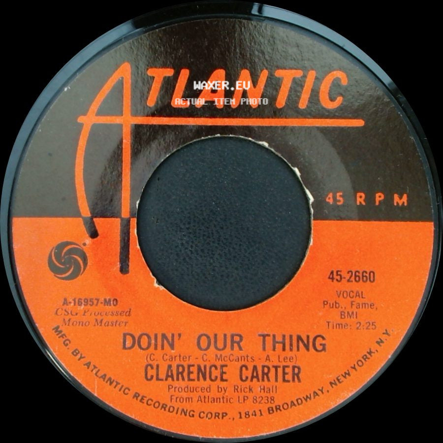 Clarence Carter - Doin' Our Thing / I Smell A Rat side A